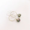 Earrings Doris - keshi tahitian pearl (E324)