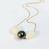 Pikake necklace - tahitian pearl  (N327)