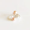 Ring IHILANI - pink Edison pearls (R172)