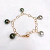 Bracelet ANUENUE - ombré Tahitian pearls (B556)