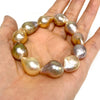 Bracelet JACQUELINE - Baroque Edison pearl stretch bracelet (B475)