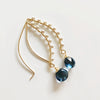 Earrings AILANI- London blue quartz (E466)