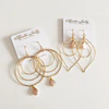 Mystic moonstone earrings (E488)