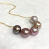 Necklace AURA - purple ombré (N365)