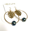 Earrings BELLA - Tahitian pearl (E589)