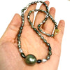 Necklace TARA - Keshi Tahitian pearl (N357)