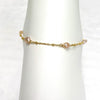 Keshi pearl anklet - pink Edison (B470)