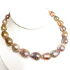 Necklace JACQUELINE - Baroque Edison pearls necklace (N354)
