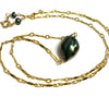 Necklace KIRI - large keshi Tahitian pearl ( N343)