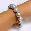 Bracelet ALMA - silver Edison pearls (B569)