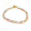 Bracelet ARIA - pink keshi pearls (B524)