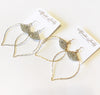 Earrings Malie - silver pyrite (E322)