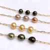 Bracelet LYLIA - golden south sea pearl (B571)