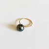 Ring ELVANI - tahitian pearl (R174)