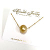 Necklace KEALANI - gold south sea pearl (N347)