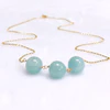 Necklace MADDI - aquamarine (N433)