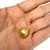 Necklace KEALANI - gold south sea pearl (N347)