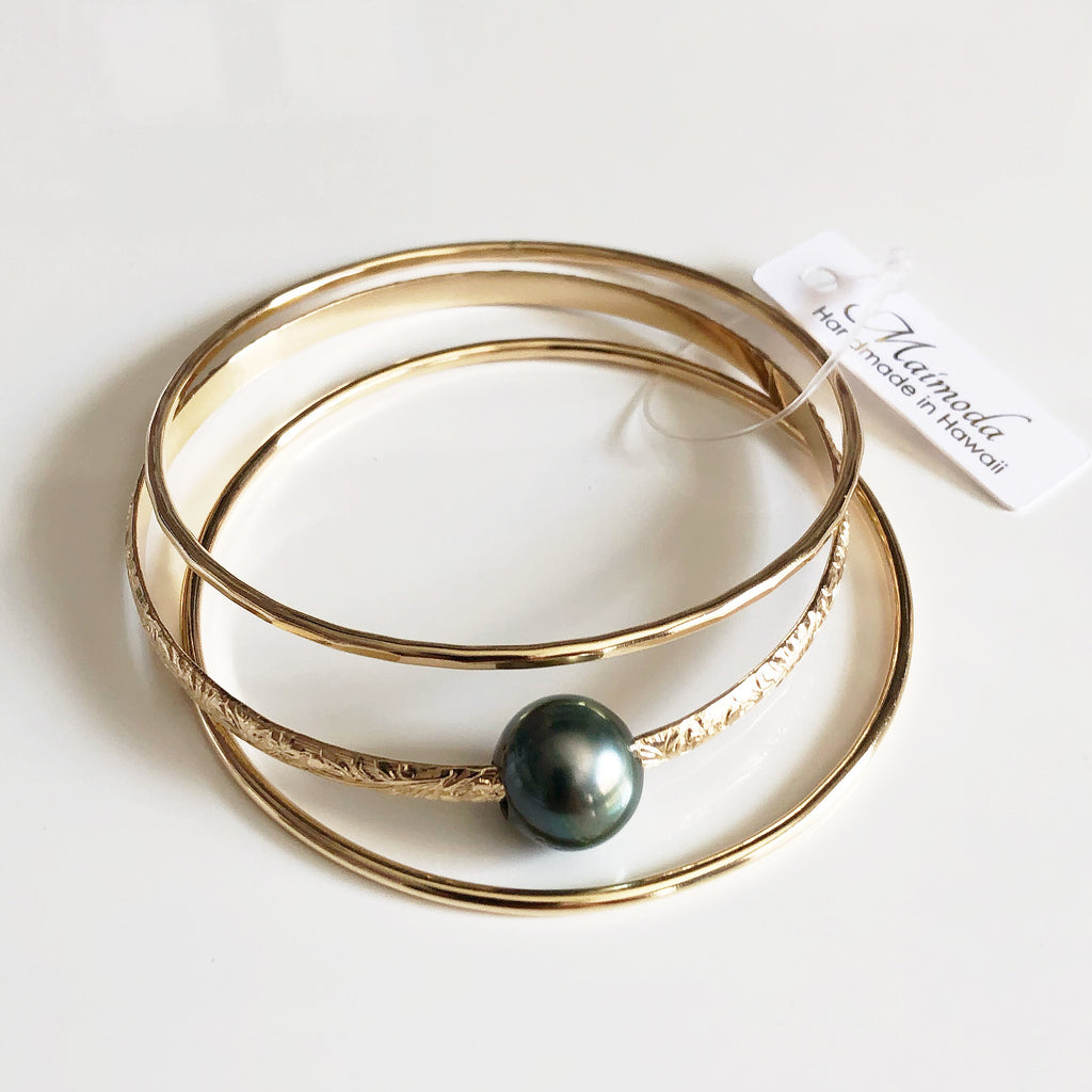 Tahitian pearl hot sale bangle bracelet