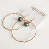 Earrings TOMI - tahitian pearl (E505)