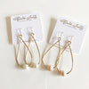 Earrings ETHEL - white pearls