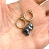 Earrings NOELA - keshi Tahitian pearl (E584)