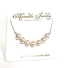 Necklace Tehina - white pearls (N117)