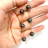 Earrings PUALANI - Tahitian pearls (E592)