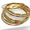 ATHENA bangles set - 4mm heirloom bangles (B457)