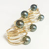 Ring CAMILA - tahitian pearls (R161)