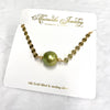 Necklace FAE - pistachio Tahitian pearl