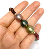 Bracelet MAYRA - triple momi & tourmaline (B516)