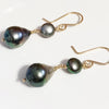 Earrings ENEA - Keshi tahitian pearl (E471)