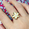 Plumeria ring (R201)