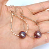 Earrings STELLA - lavender Edison pearls (E580)