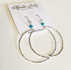 Earrings LUNA - turquoise (E476)