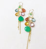 Earrings AVA - chrysoprase (E301)