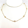 Gold south sea keshi pearl necklace