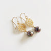 Earrings ELLY - white Topaz (E460)