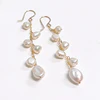 Earrings CHARIS - keshi pearls (E618)