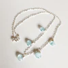 Necklace IVANNA - aquamarine (N276)