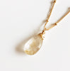 Necklace Keri - golden rutilated quartz (N230)