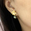 Earrings HAIKU - plumeria (E562)