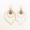 Earrings Chloe - Tahitian pearl (E327)