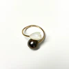 Ring LEIA - pikake & Tahitian pearl (R206)