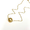 Necklace KEALANI - gold south sea pearl (N347)