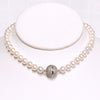 Necklace AGATHA - white pearls (N419)