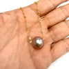 Necklace KEALANI - pink Edison pearl (N378)