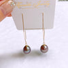 Earrings KALENA - lavender Edison pearls (E635)