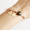 Mickey charms bangle - tahitian pearl (B388)