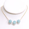 Necklace MADDI - aquamarine (N433)